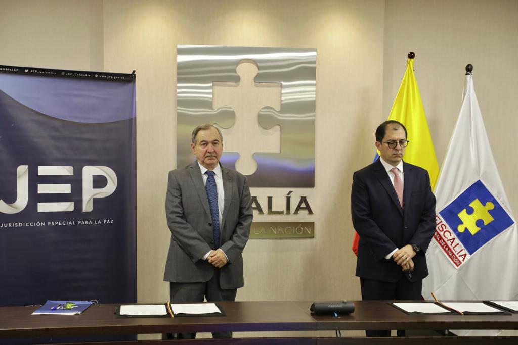 JEP y Fiscalía suscriben acuerdo de cooperación contra la impunidad